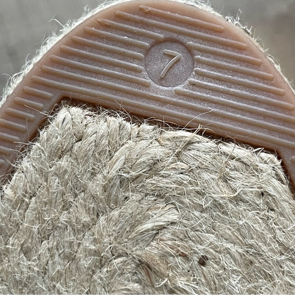 Lauren Ralph Lauren Buckle Tie Wedge Heel Espadrille Shoes Womens Size 7 - Picture 10 of 12